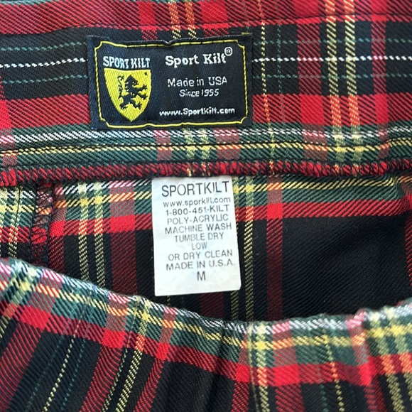 EUC - Black Stewart Sport Kilt Mini Kilt size medium - Picture 5 of 5